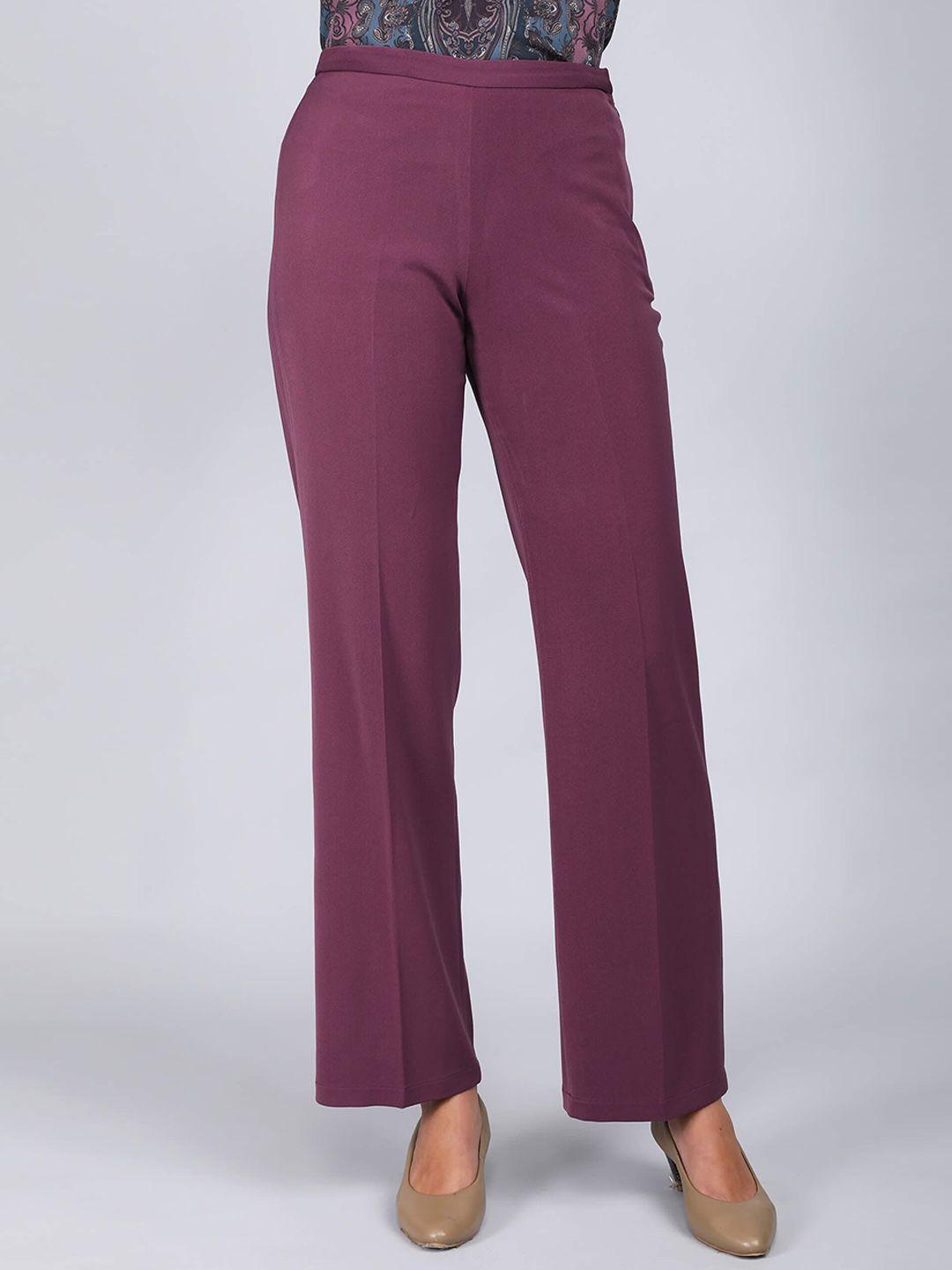 salt attire women straight fit trousers