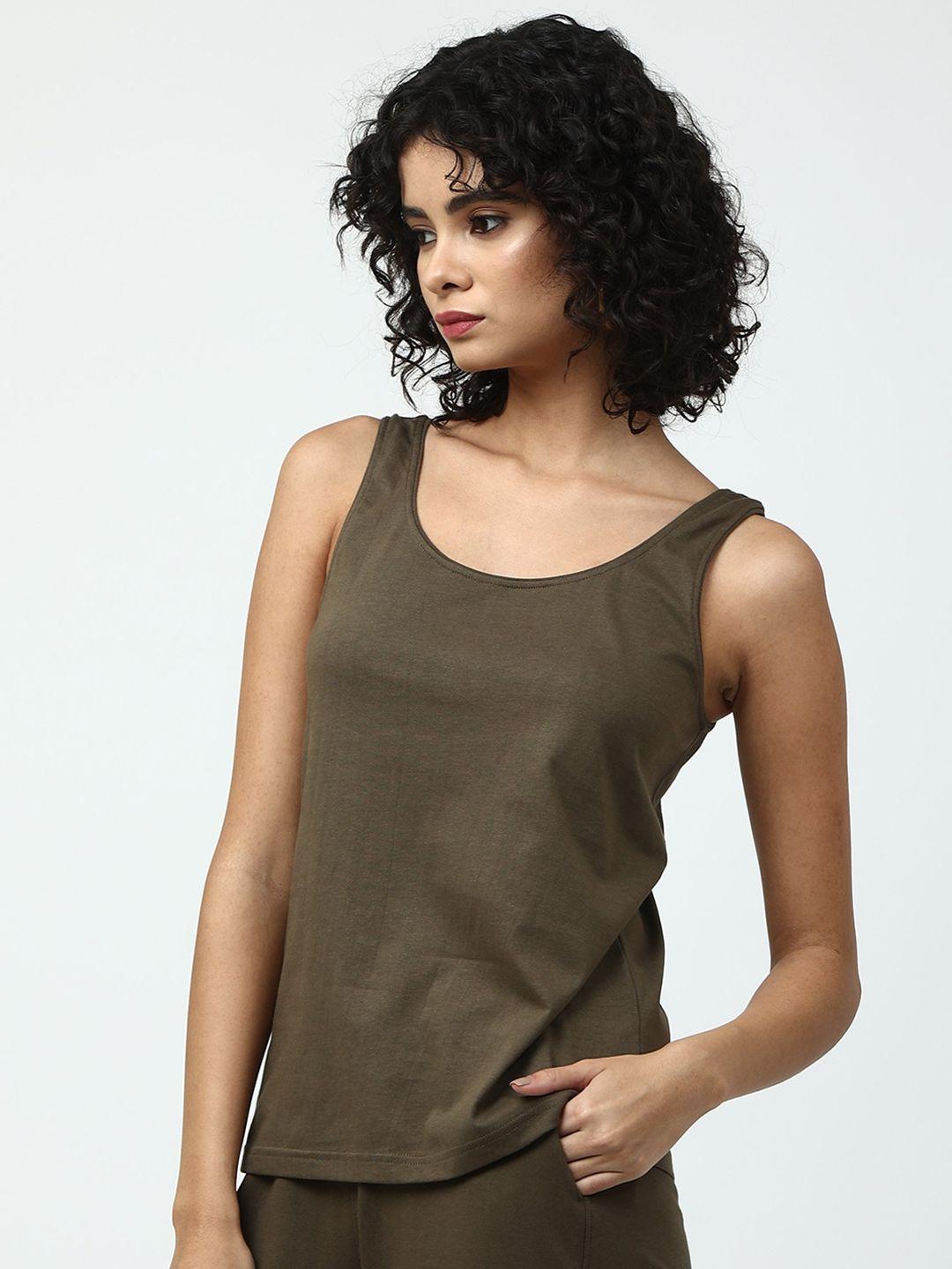 saltpetre round neck sleeveless organic cotton t-shirt