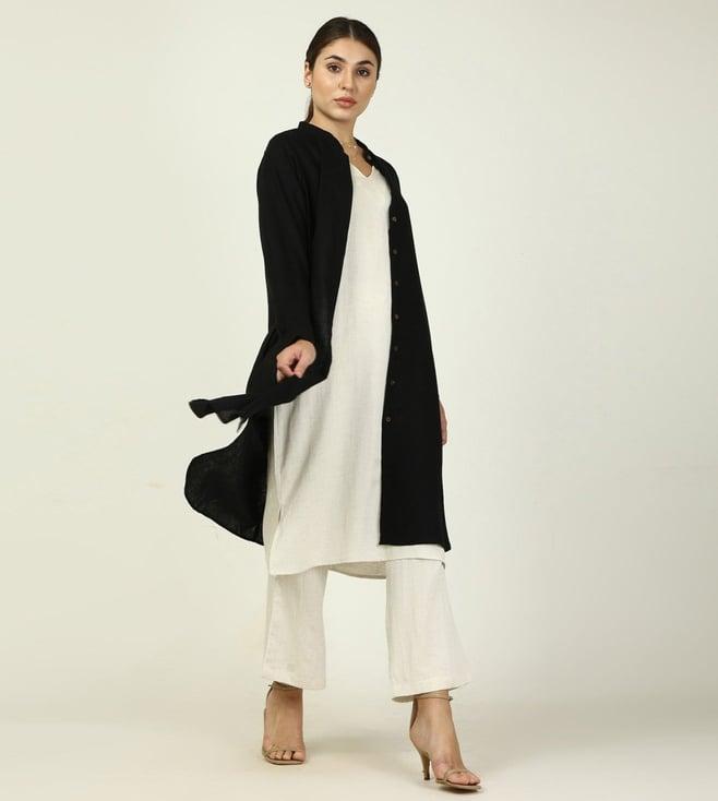 saltpetre black & ecru summer essentials florence tunic with pant