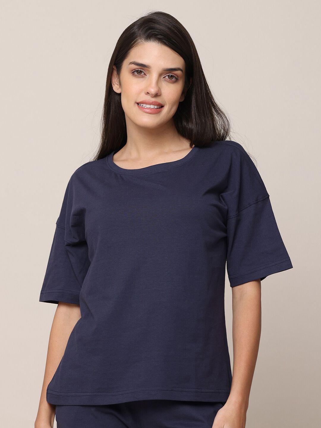saltpetre drop-shoulder sleeves organic cotton oversized t-shirt