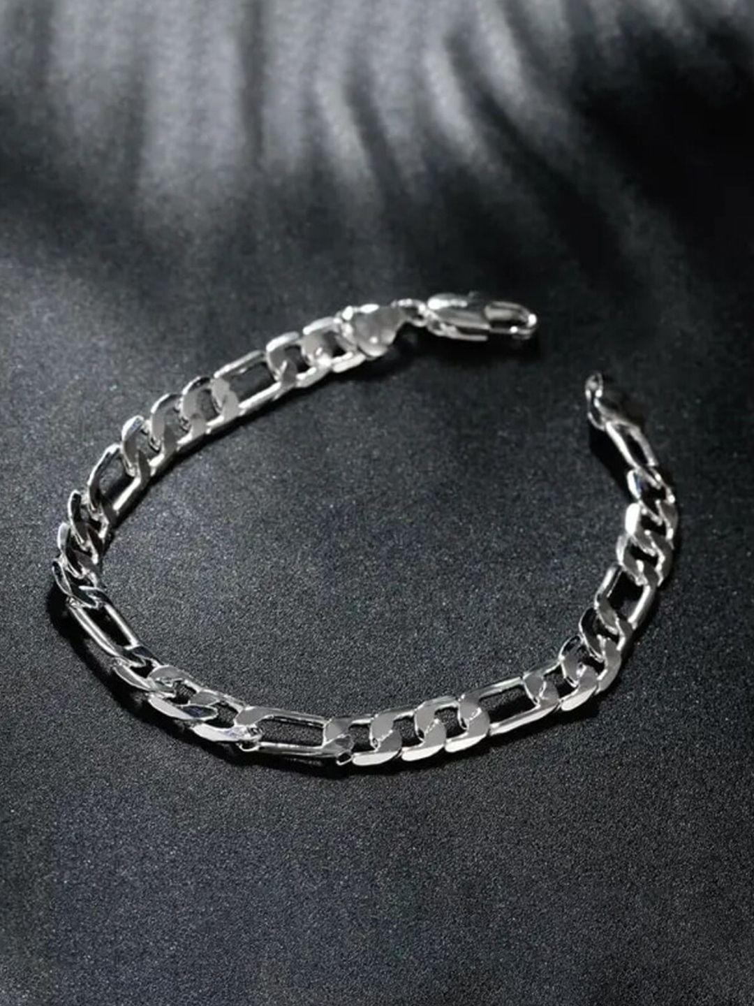 salty men stainless steel link bracelet