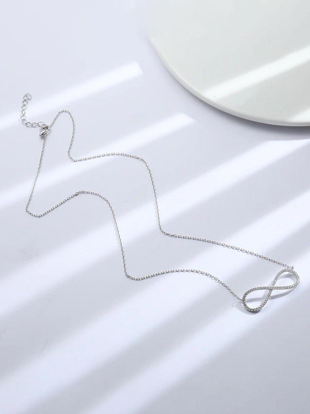 salty stainless steel silver-plated necklace