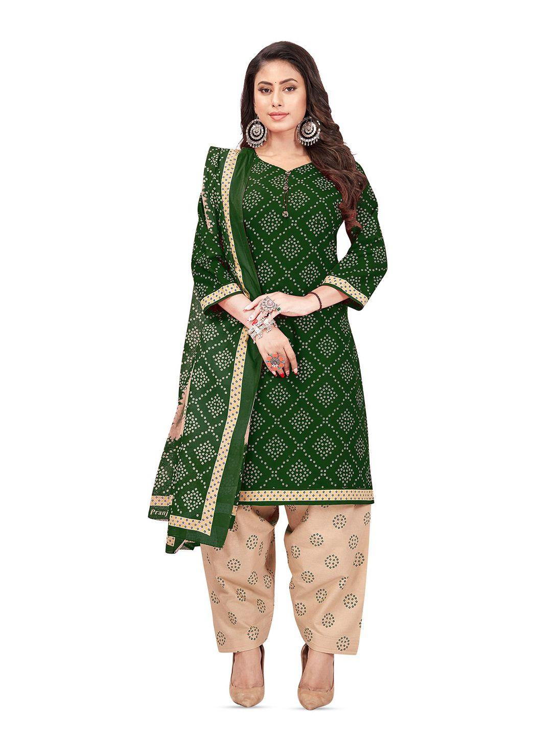 salwar studio bandhani printed unstitched dress material