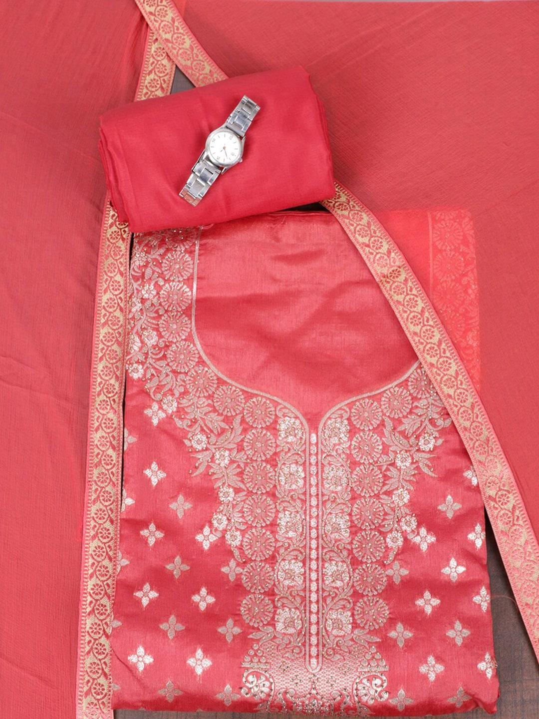 salwar studio ethnic motifs woven design unstitched dress material