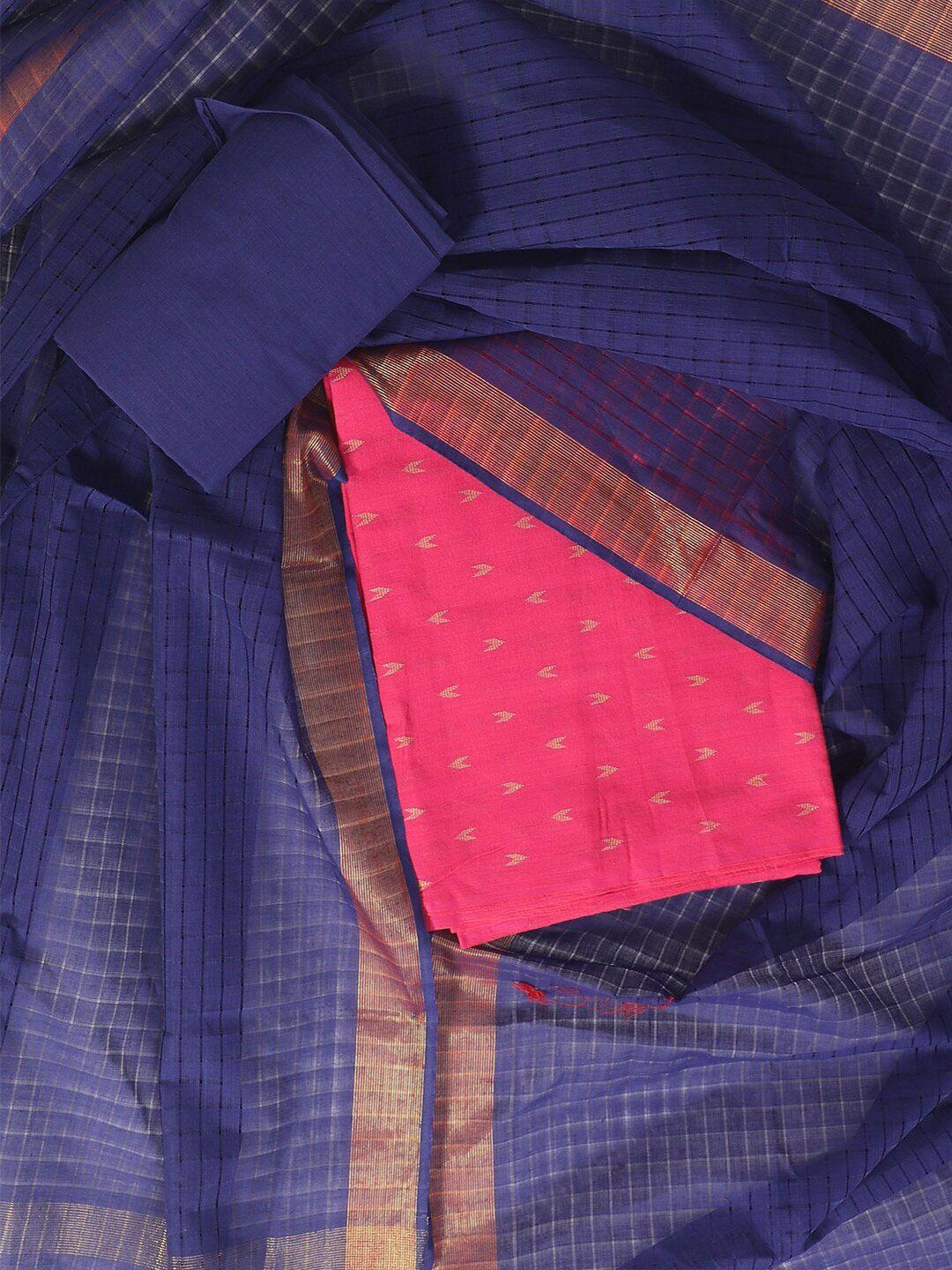 salwar studio printed pure cotton unstitched dress material