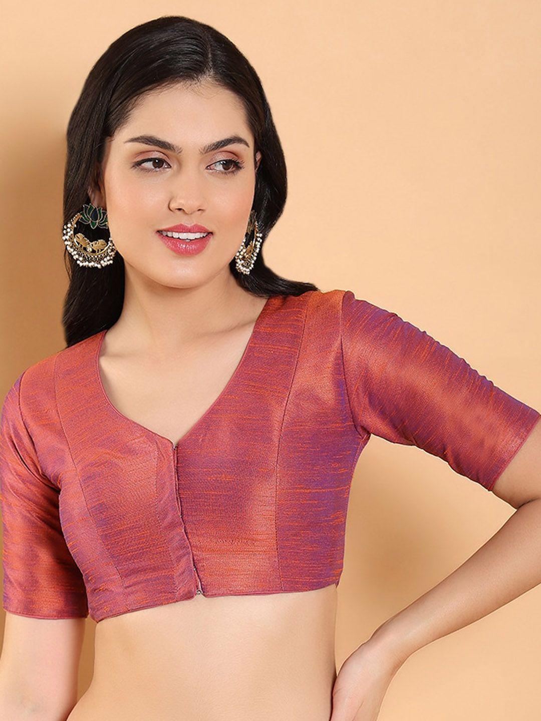 salwar studio raw silk saree blouse