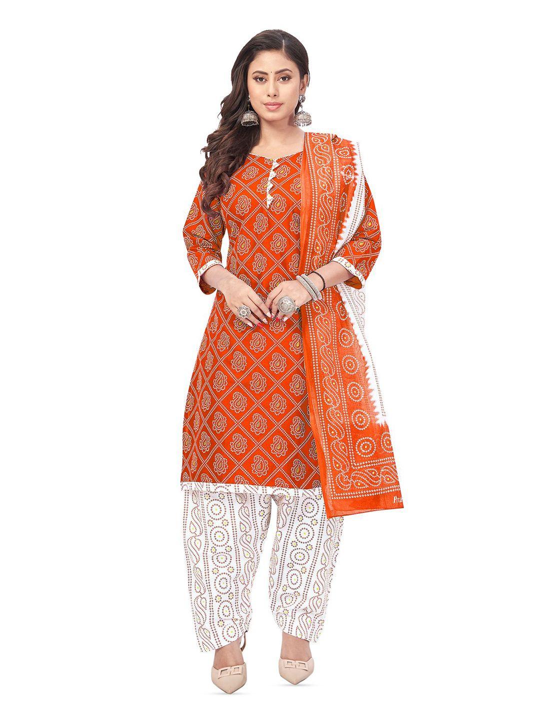 salwar studio bandhani printed unstitched dress material