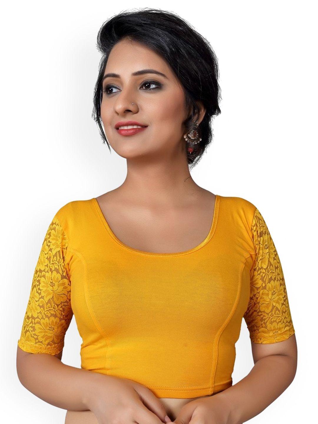 salwar studio cotton stretchable saree blouse