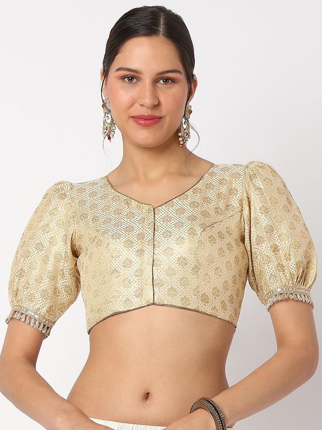 salwar studio embroidered readymade saree blouse