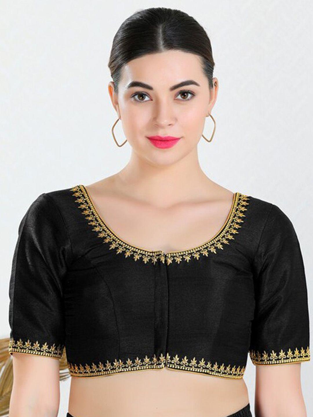 salwar studio embroidered saree blouse