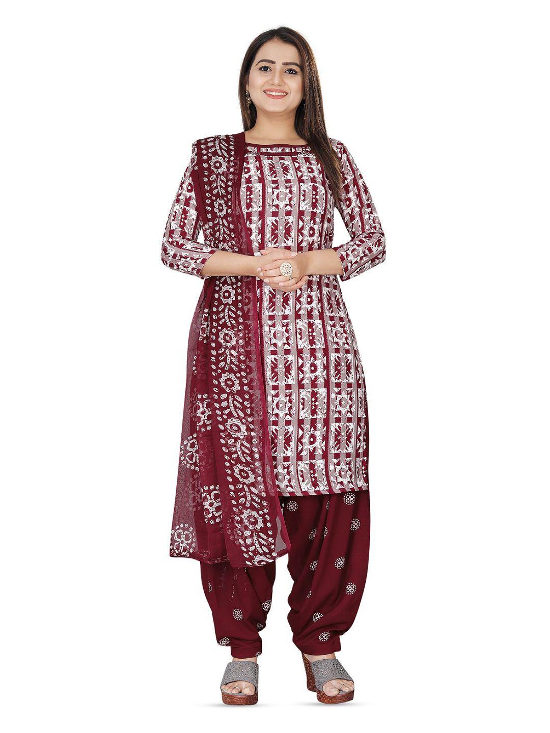 salwar studio ethnic motifs printed unstitched dress material