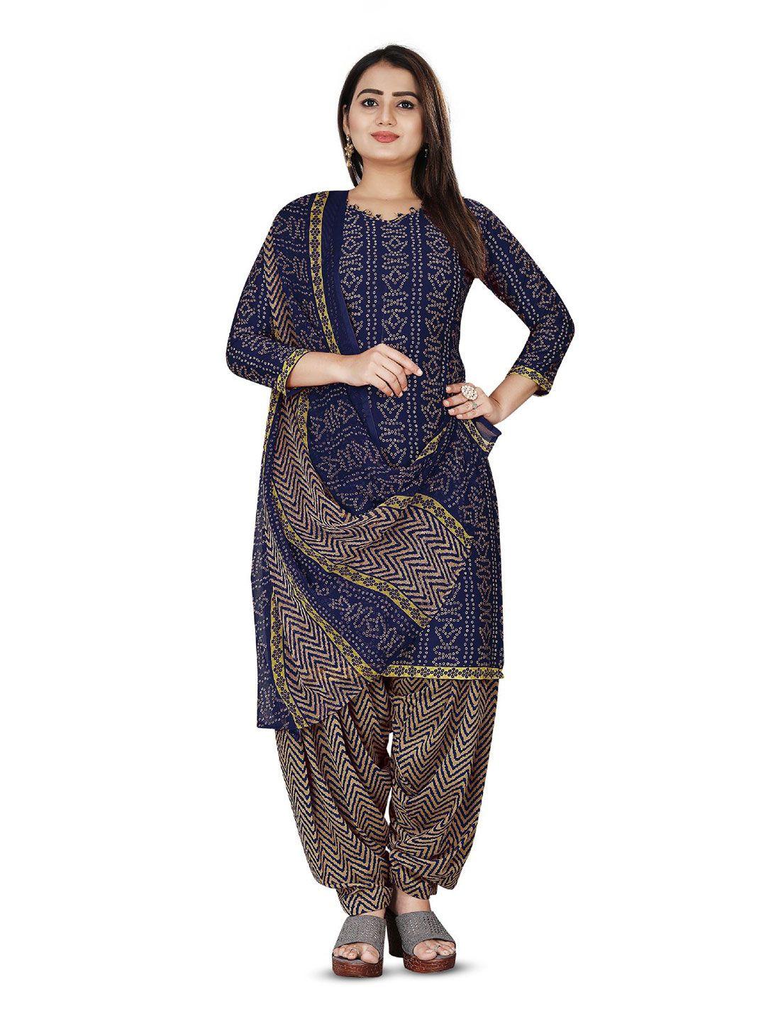 salwar studio ethnic motifs printed unstitched dress material