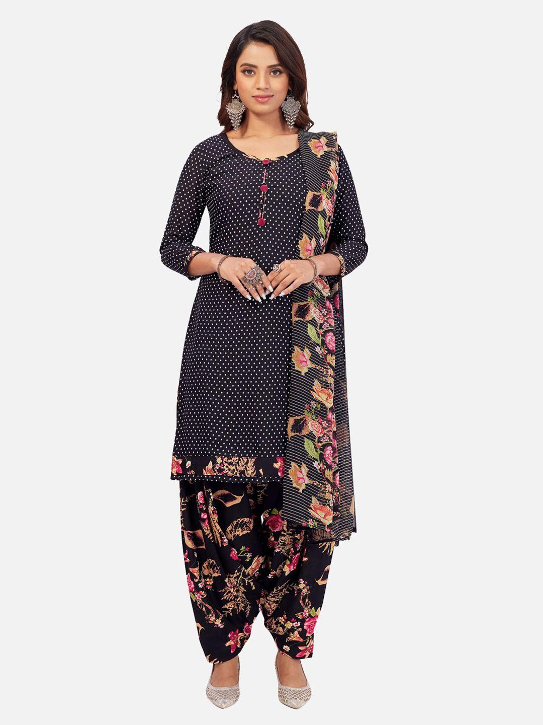salwar studio floral printed unstitched dress material