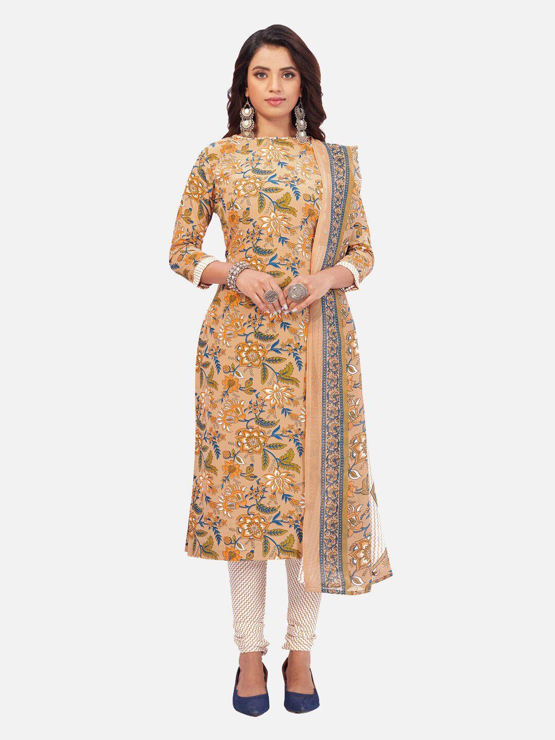 salwar studio floral printed unstitched dress material