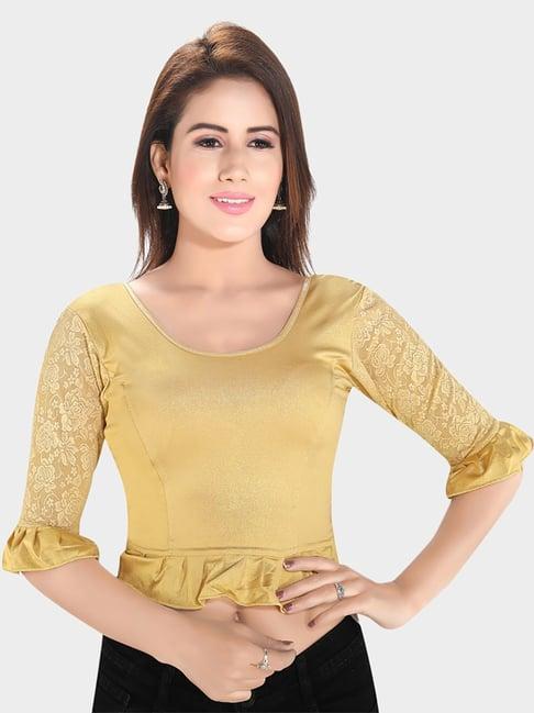 salwar studio gold blouse