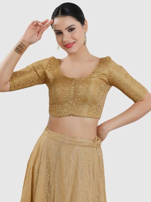 salwar studio gold embellished blouse