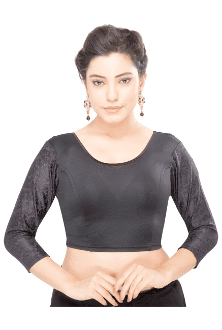 salwar studio grey round neck blouse