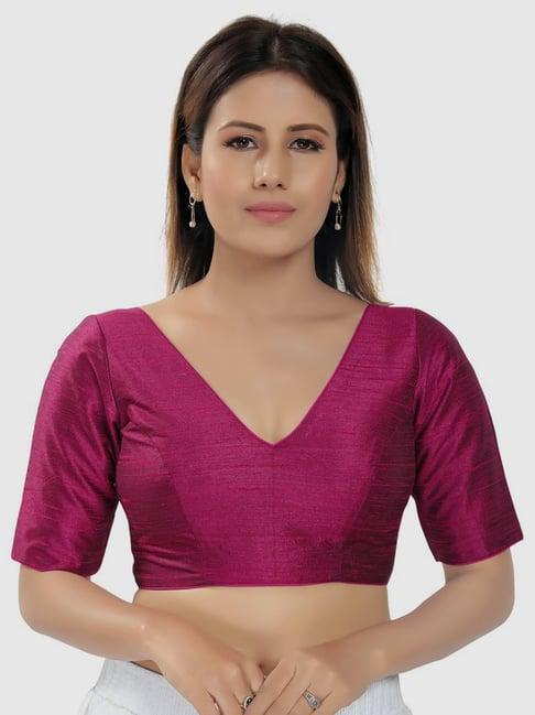 salwar studio magenta readymade blouse