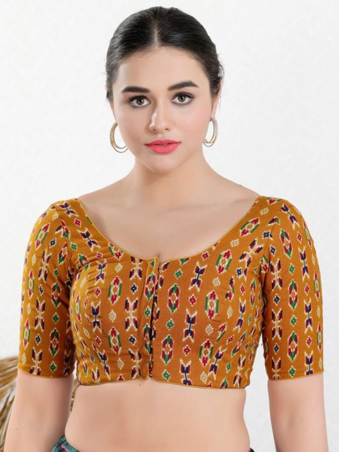 salwar studio printed saree blouse