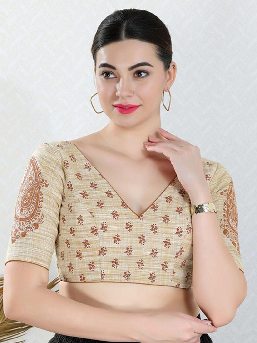 salwar studio printed saree blouse