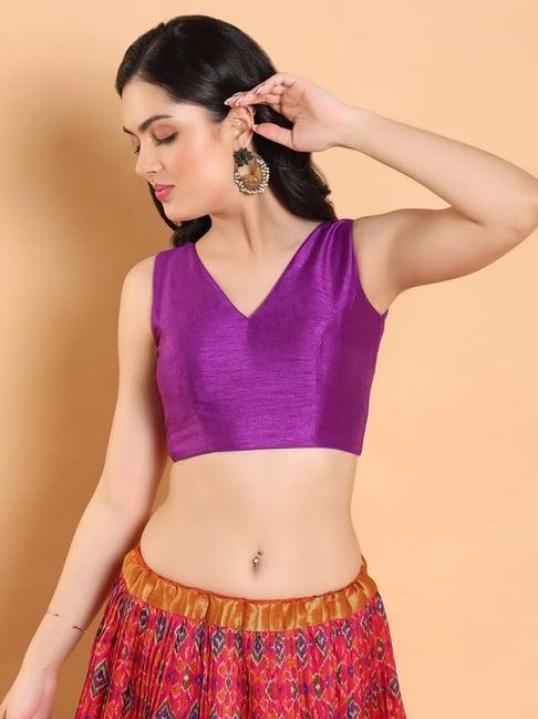 salwar studio purple blouse