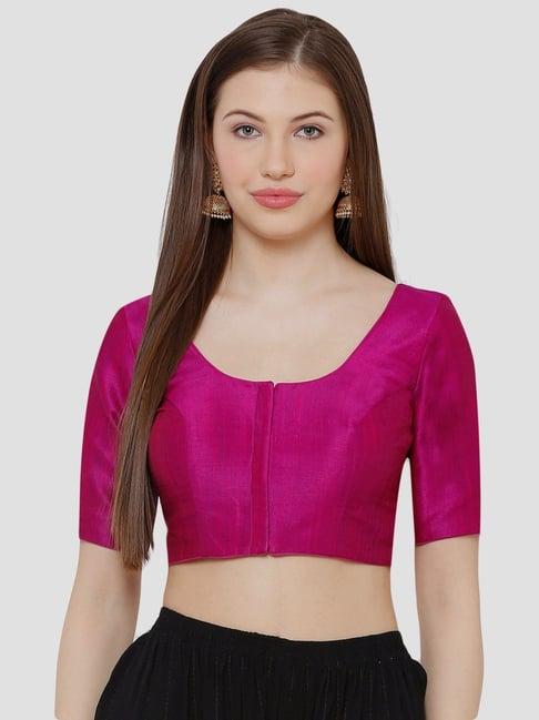 salwar studio purple regular fit blouse