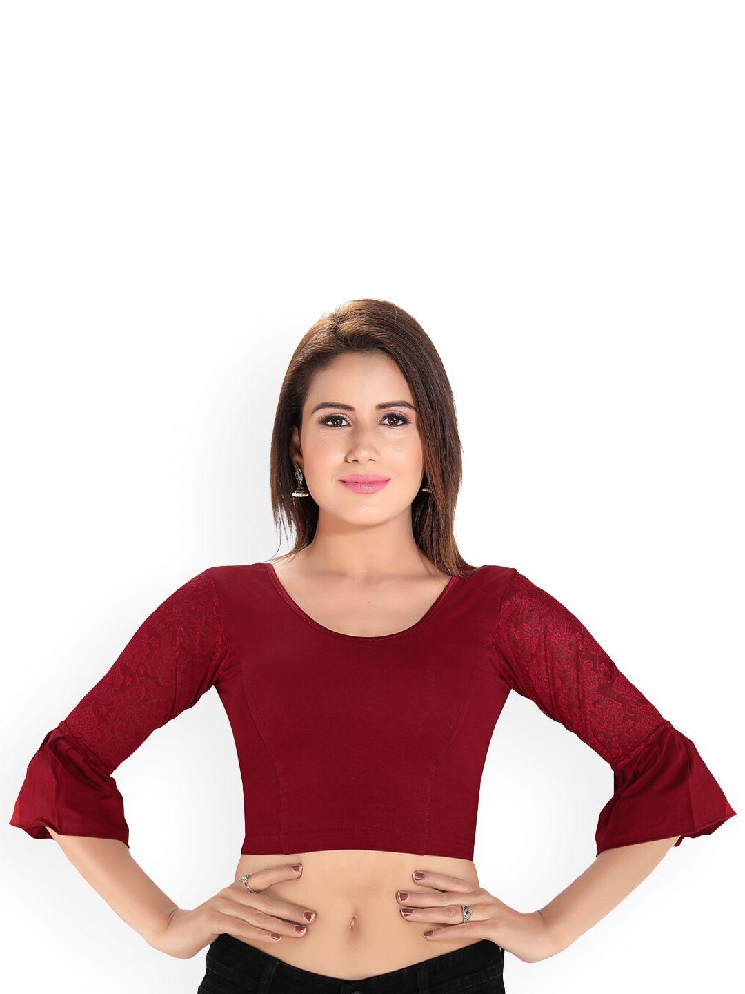 salwar studio round neck readymade saree blouse