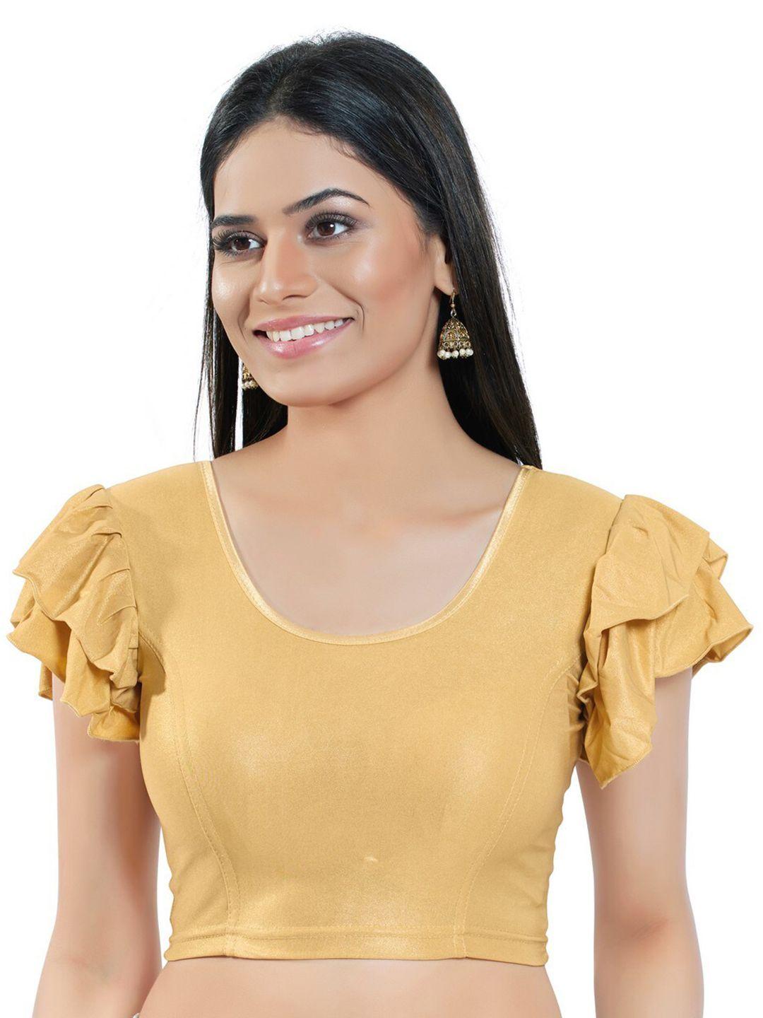 salwar studio stretchable short sleeves saree blouse