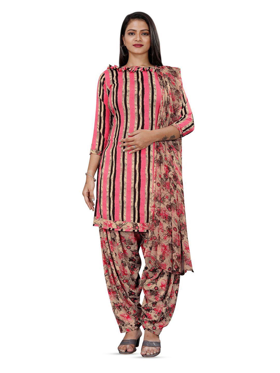 salwar studio striped unstitched dress material