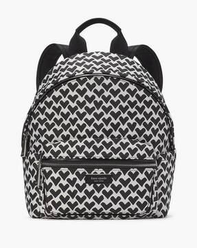 sam icon modernist hearts jacquard small backpack