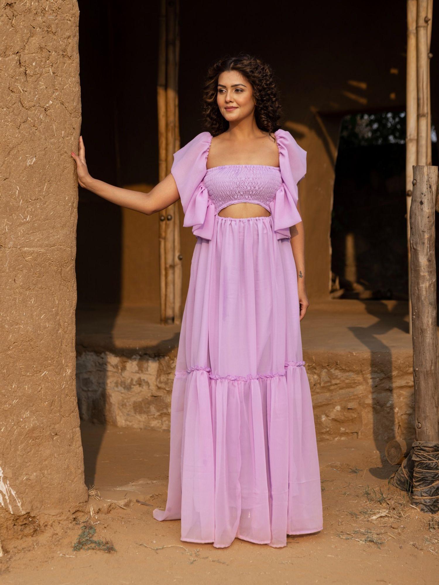 samantha lavender maxi dress