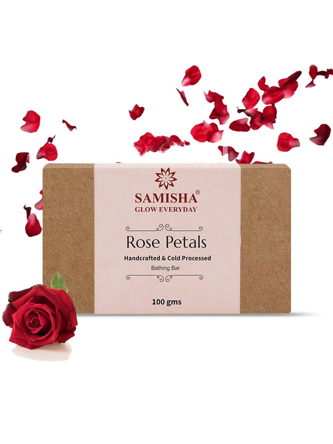 samisha glow everyday organic rose petals soap 100 g