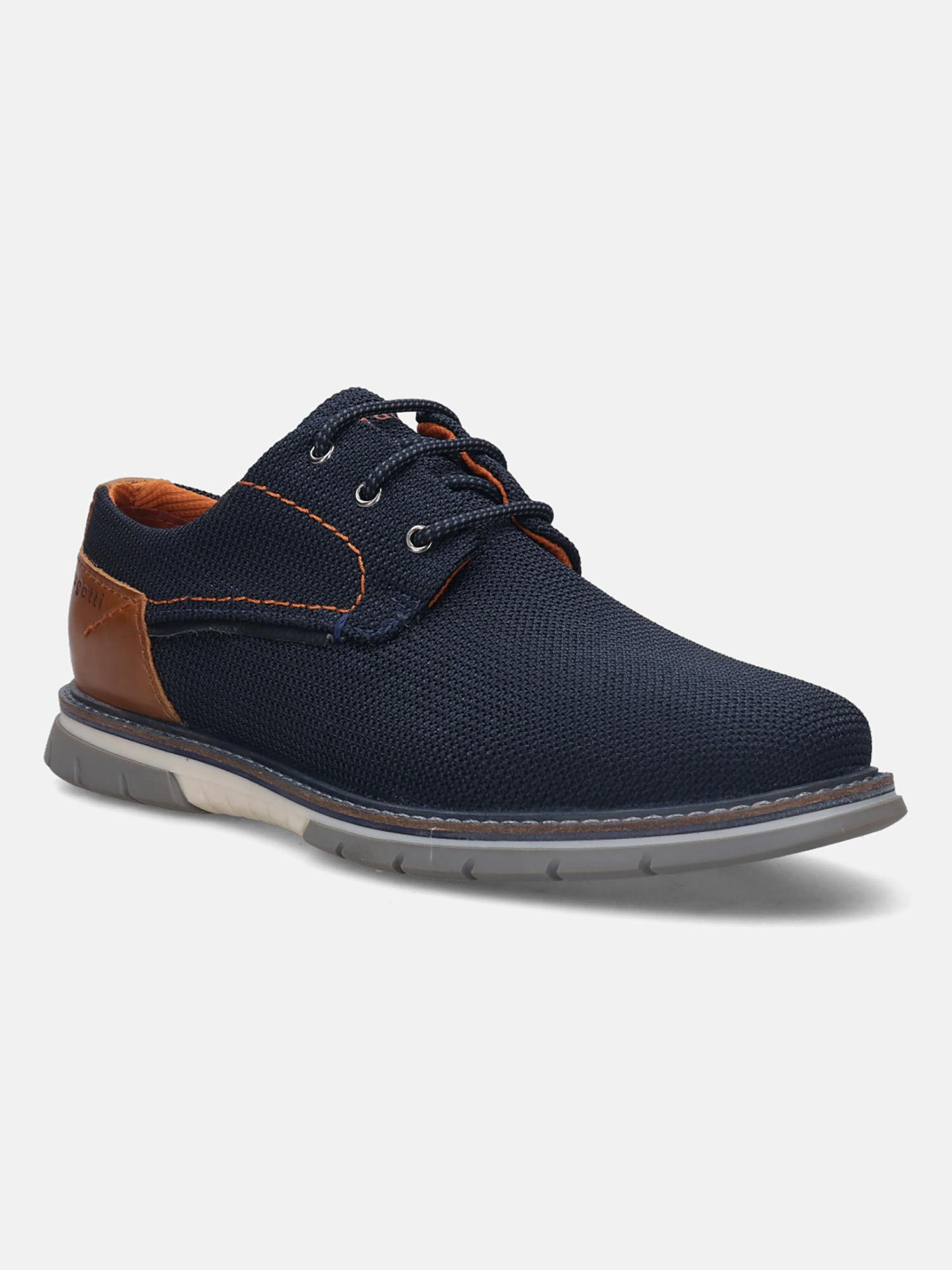 sammy comfort dark blue knitted casual shoes
