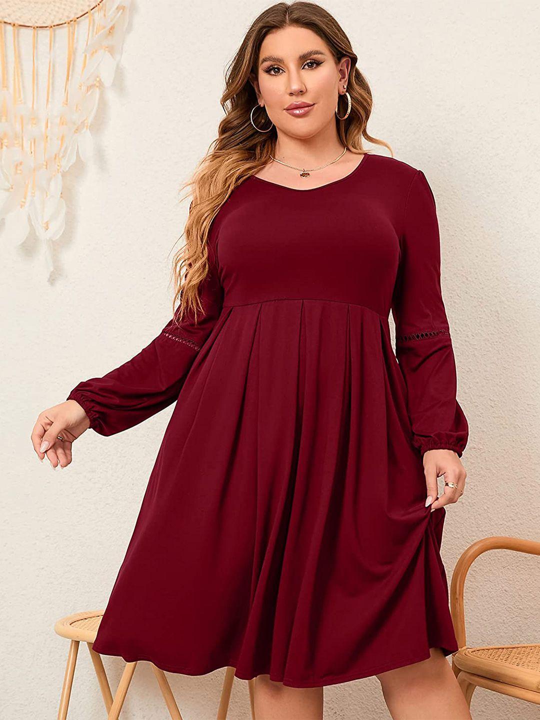 samsara couture plus size scuba fit & flare dress