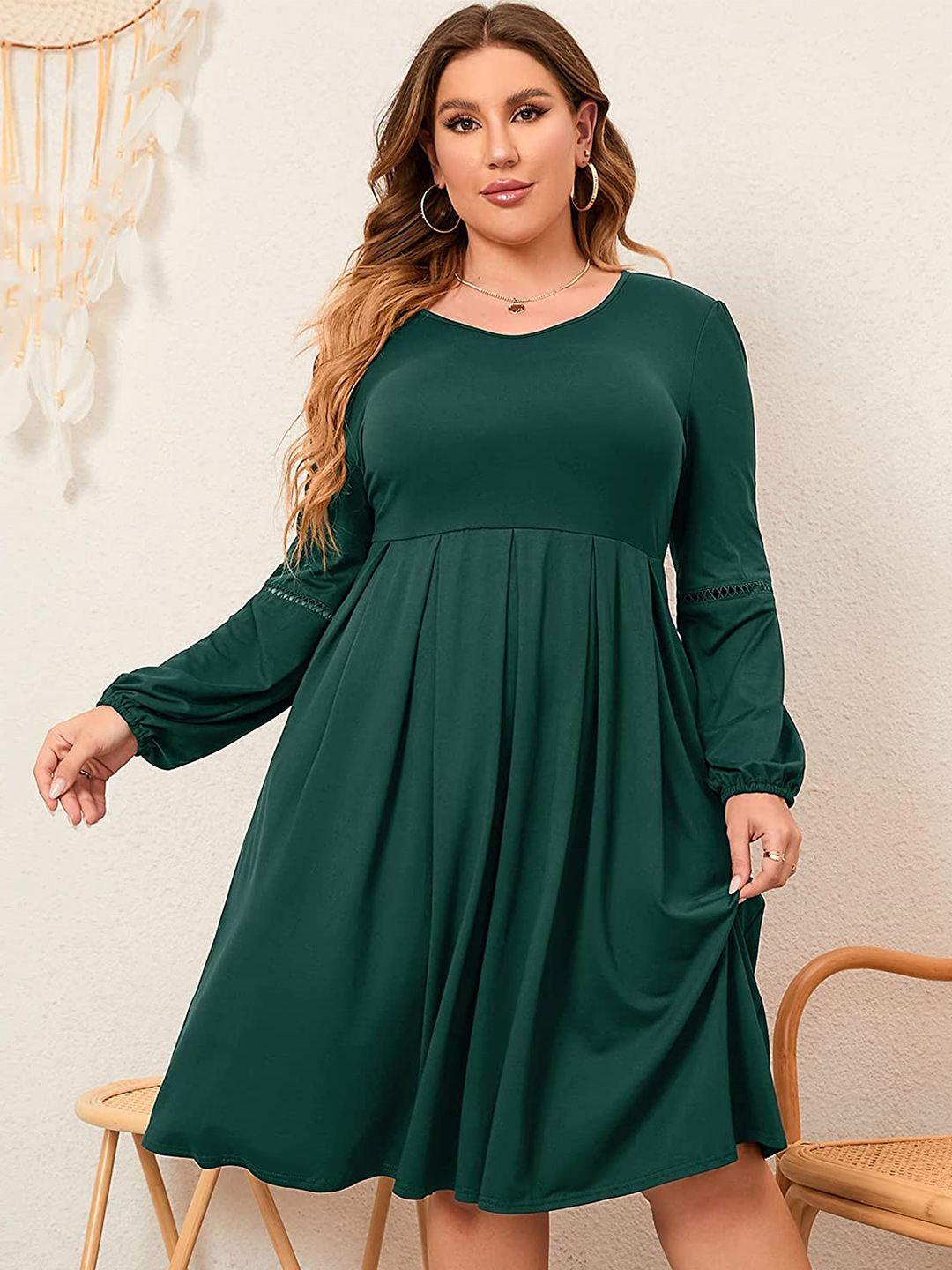 samsara couture plus size scuba fit & flare dress