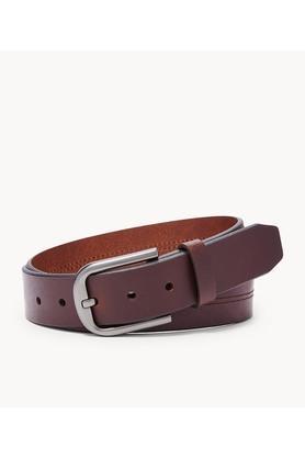 samson leather mens casual single side belt - brown