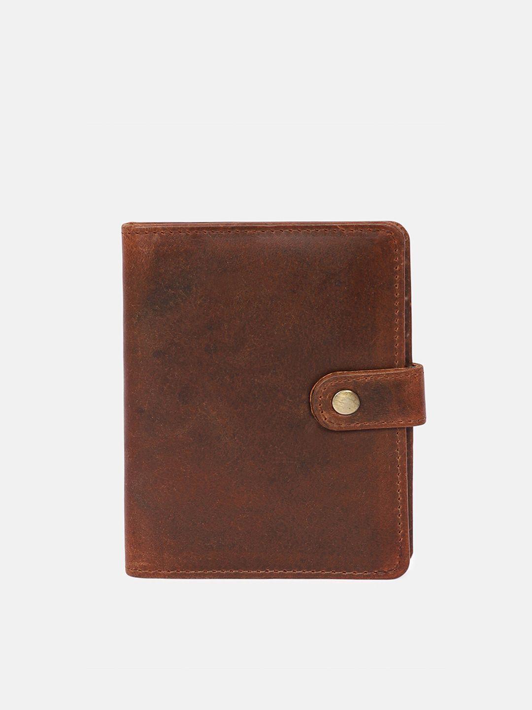 samtroh brown leather passport holder with passport holder