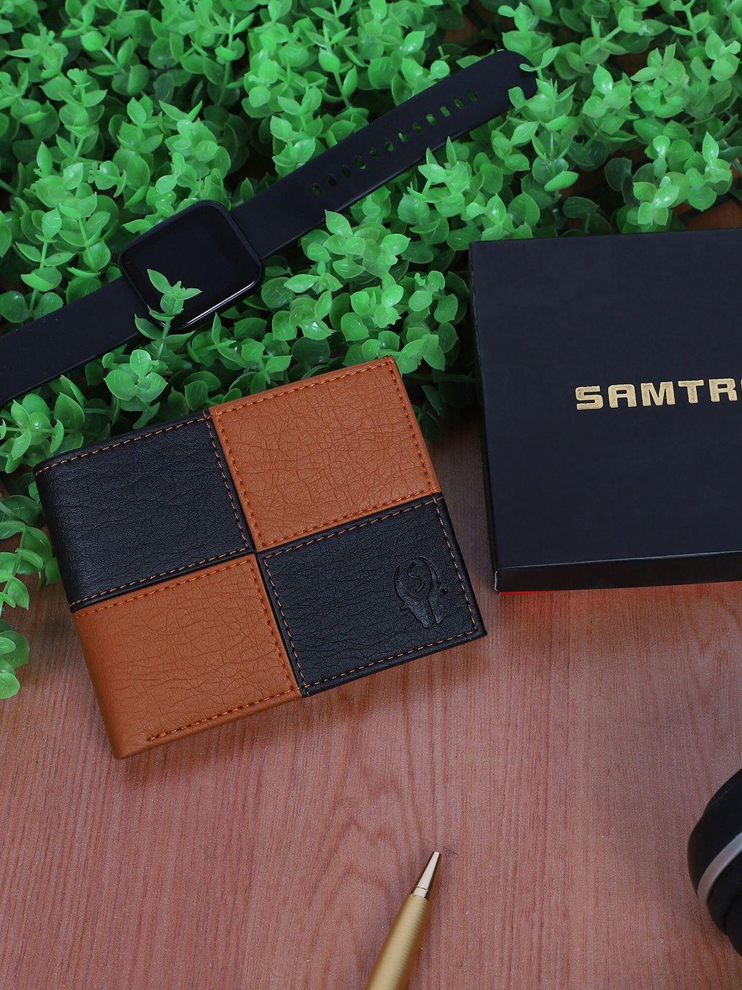 samtroh men pu two fold wallet