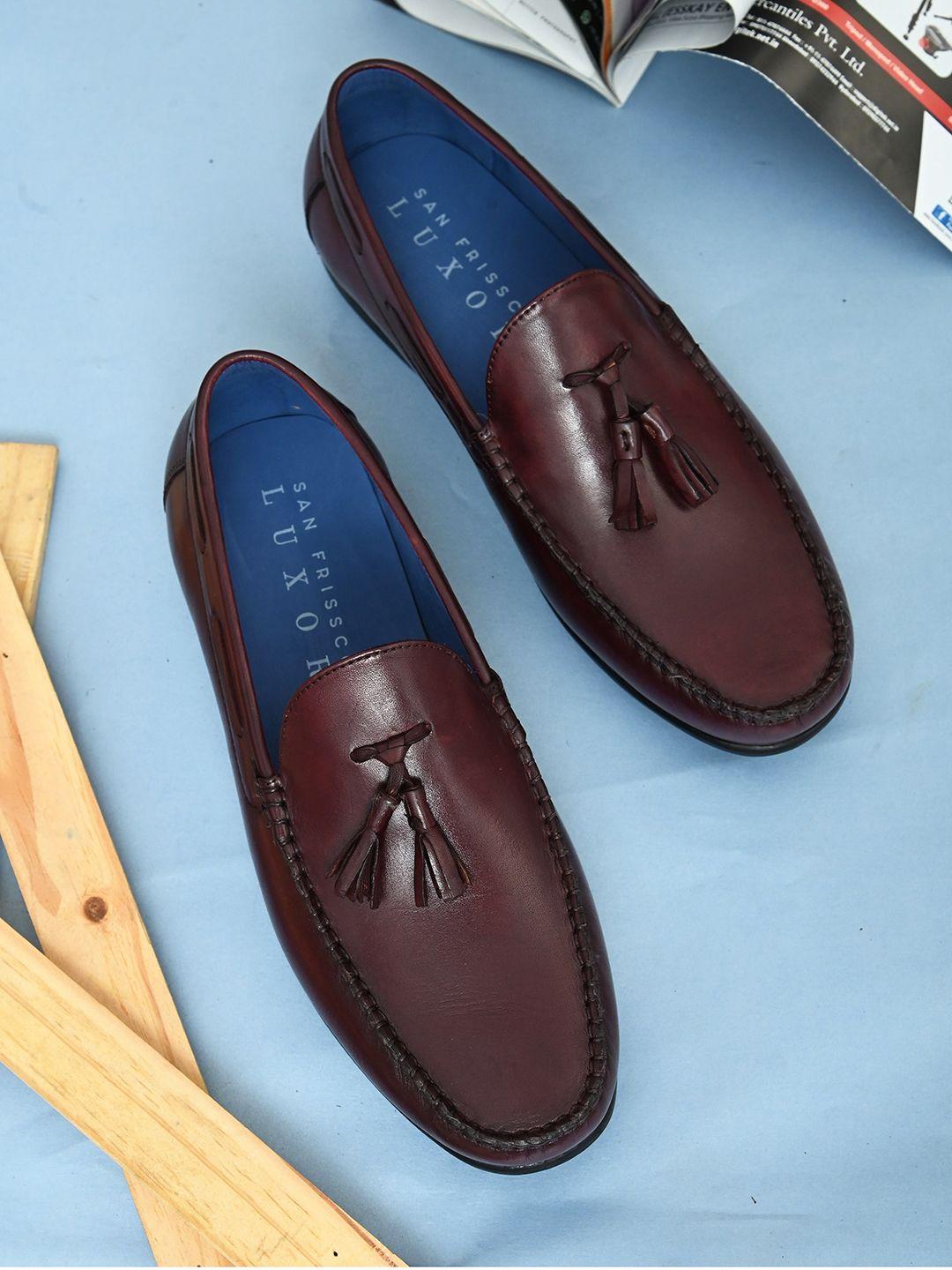 san frissco men solid leather loafers