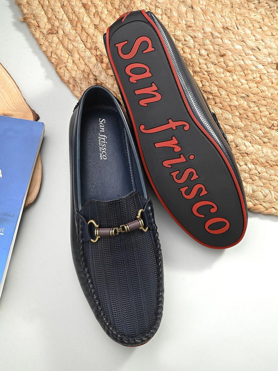 san-frissco-men-textured-lightweight-horsebit-loafers