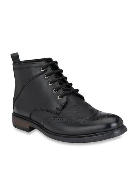 san frissco black derby boots
