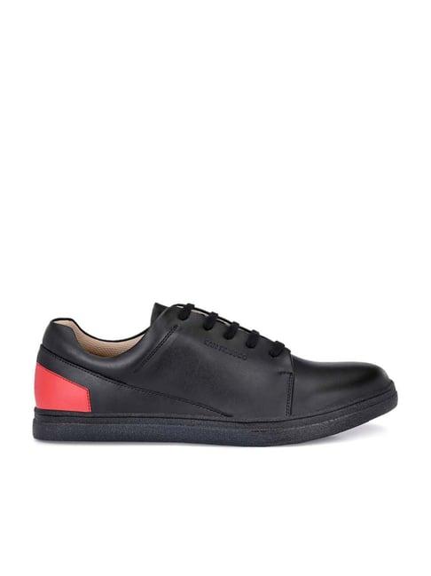 san frissco men's black casual sneakers