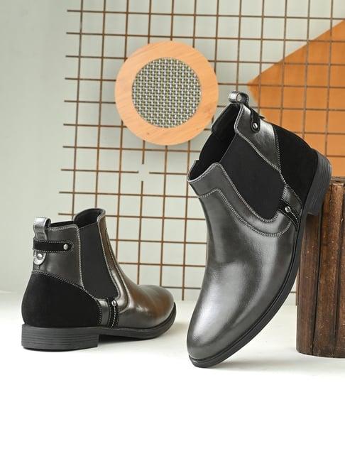 san frissco men's black chelsea boots