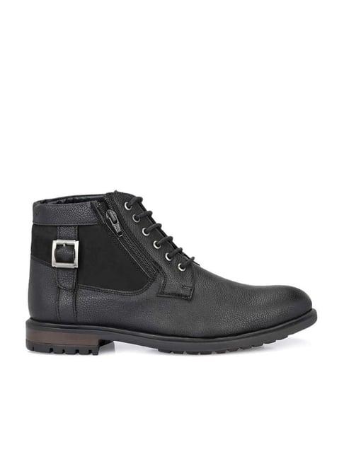 san frissco men's black derby boots