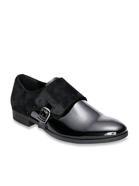 san frissco men's black monk shoes