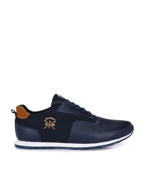 san frissco men's blue casual sneakers