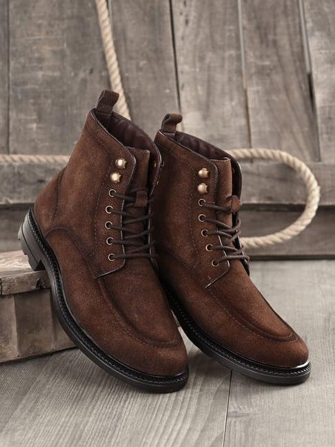 san frissco men's brown casual boots