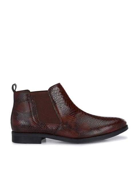 san frissco men's brown chelsea boots