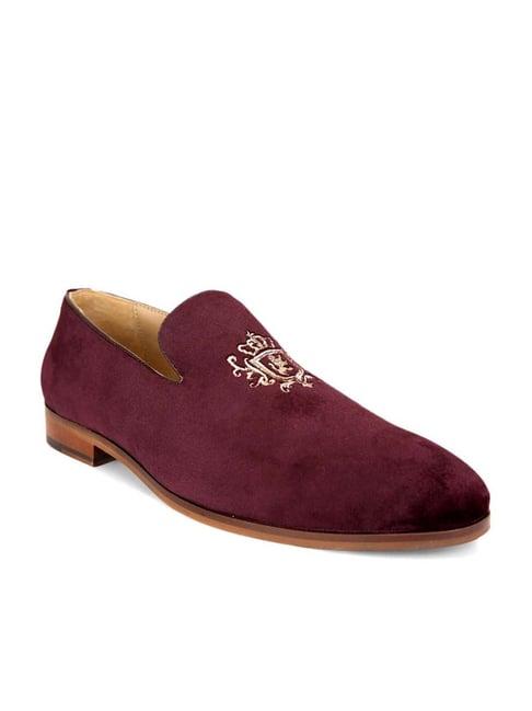 san frissco men's burgundy casual loafers