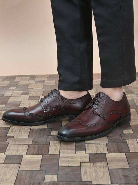 san frissco men's burgundy derby shoes